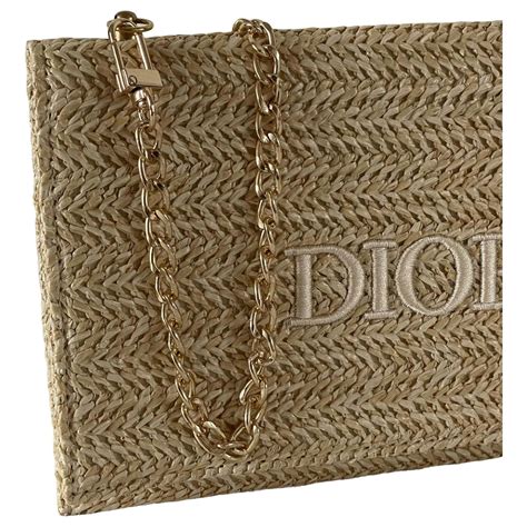 pochette dior en paille|sacs Dior femme.